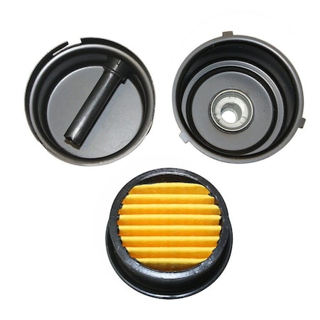 Interstate Pneumatics Compressor Air Filter Replacement 3/8 Inch MPT Paper Cartridge Metal Body SA143